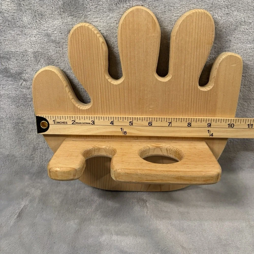 Unfinished Wood Baseball‎ Glove Wall Shelf Display DIY Craft Paint Ready